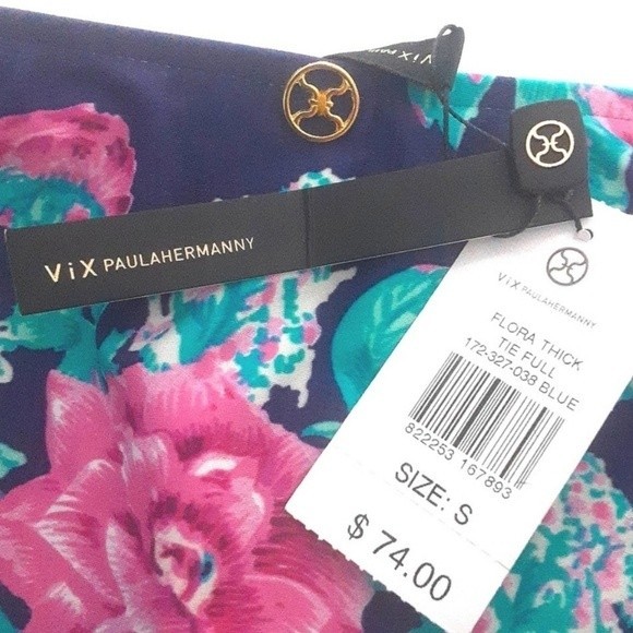 NWT VIX Paula Hermanny Floral Teeny Triangle 2 Piece Bikini Swimsuit Set Small - Picture 15 of 16